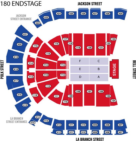 Houston Seating Chart