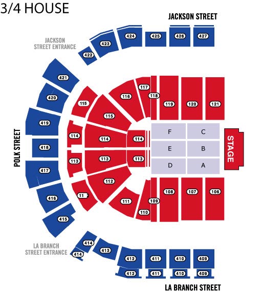 Seating Charts Houston Toyota Center