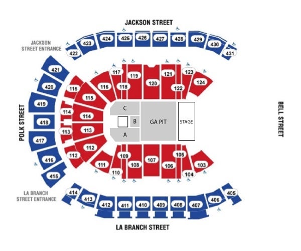 Toyota Center Seating Chart Billie Eilish