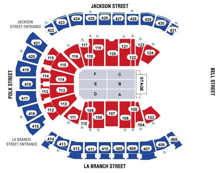 Drake Toyota Center Seating Chart