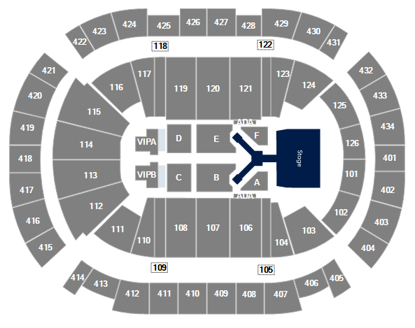 Square Garden Seating Chart Jonas Brothers