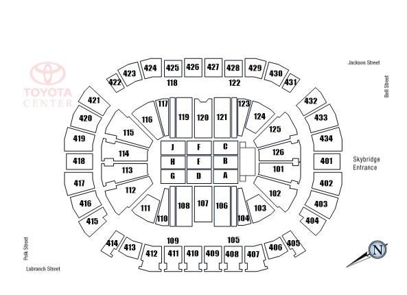 Toyota Center Houston Floor Plans