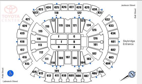 Infinite Energy Seating Chart With Seat Numbers