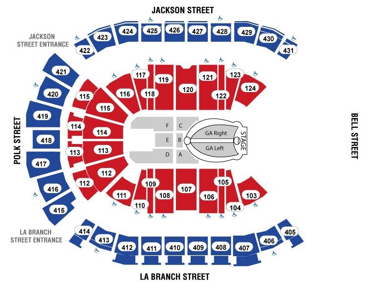 Sun Center Seating Chart